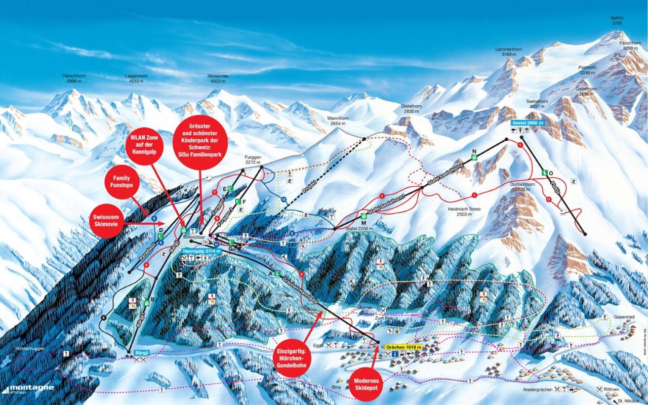 Chalet Sven & Marc Graechen, Niedergraechen Vallis Sankt Niklaus Εξωτερικό φωτογραφία